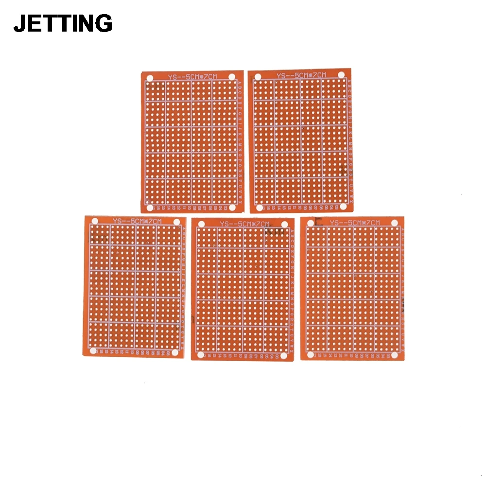 Печатная плата 5x7 см 1 2 мм печатная прототип печатной платы односторонняя медная