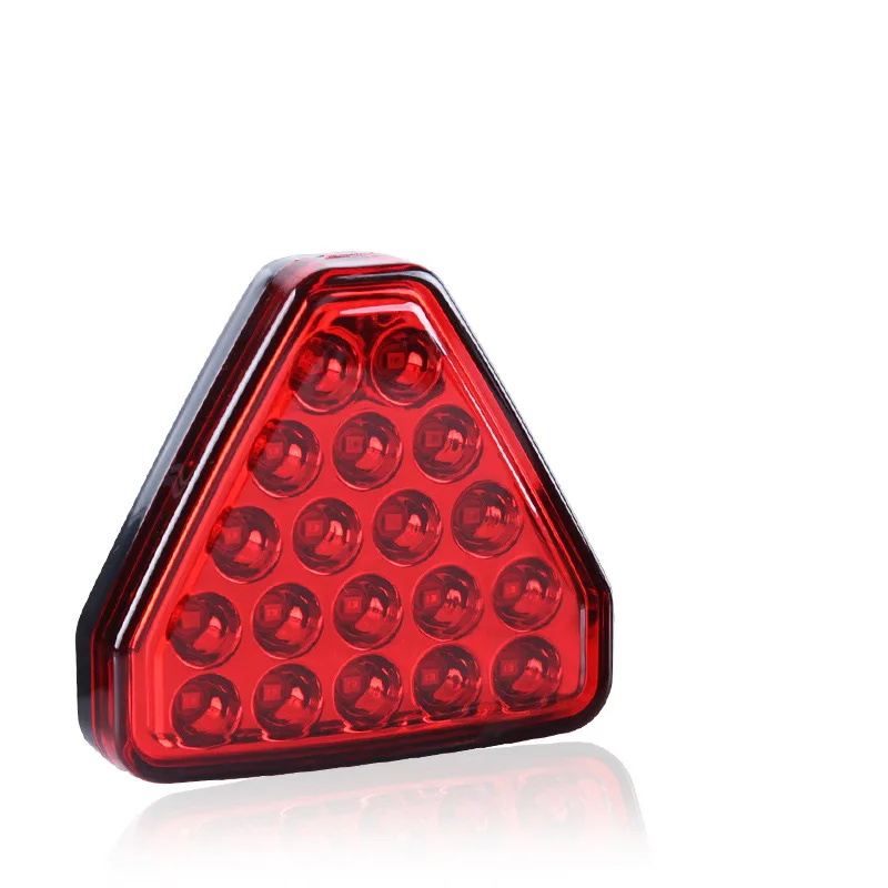 1 шт. F1 Стиль DRL Красный 24 светодиодный задний стоп противотуманный треугольный