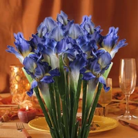 6pcs silk artificial flower iris flowers wedding party home decor diy 68cm27