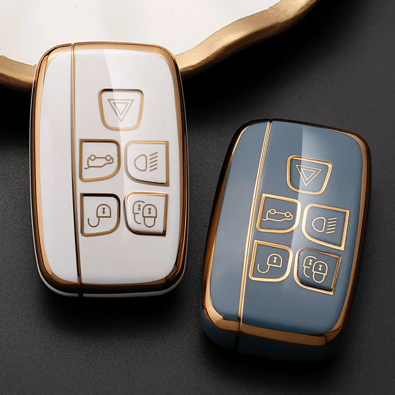 Soft TPU Car Remote Key Case Cover Holder Shell for Land Rover Range Sport Evoque Freelander Jaguar XF XJ XE XJL | Автомобили и