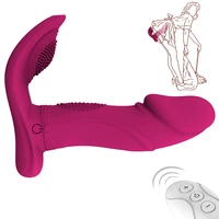 wearable dildo vibrator remote control three motors g spot clit stimulator female masturbator adult sex toys for woman and man