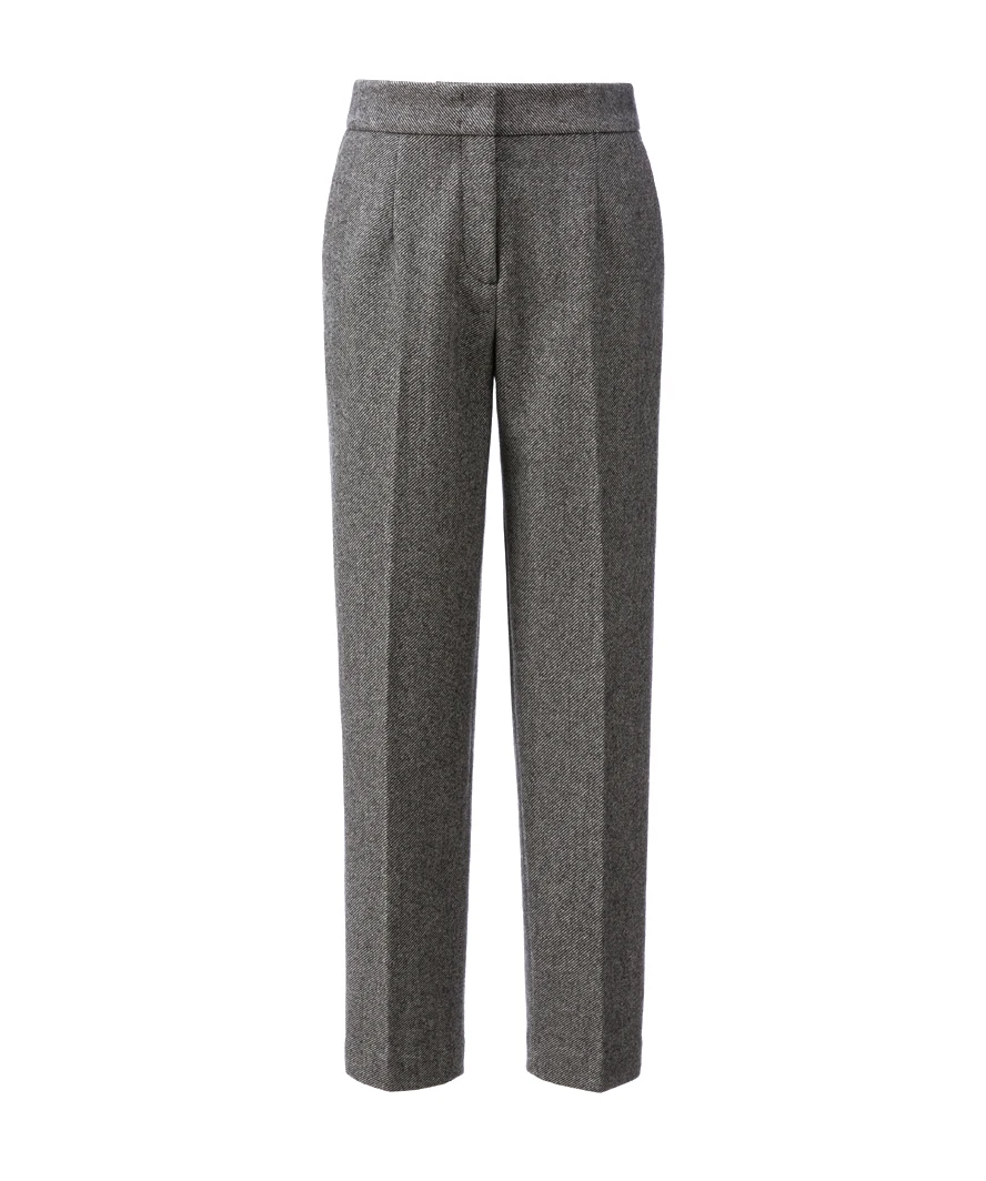 

warm and textured, dry and casual pipe pants