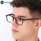 Мужские квадратные очки для коррекции зрения BLUEMOKY, ацетатные очки с защитой от сисветильник, деловая оправа для очков для коррекции миопии