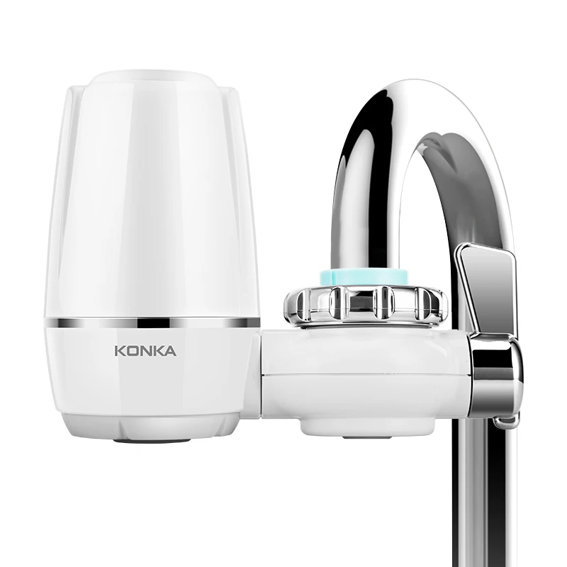 

KONKA Mini Tap Water Purifier Kitchen Faucet Washable Ceramic Percolator Water Filter Filtro Rust Bacteria Removal Replacement