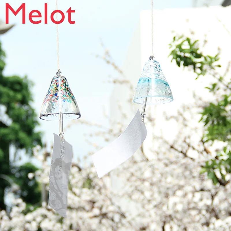 

Japanese-Style Creative Handmade Glass Decoration Wind Chimes Modern B & B Family Colorful Crystal Hanging Wind Chimes