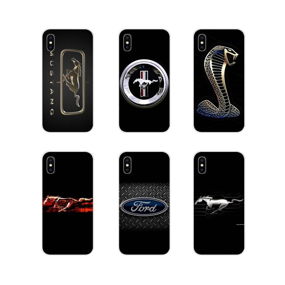 Прозрачный мягкий чехол с логотипом Ford Mustang для Sony Xperia Z Z1 Z2 Z3 Z5 compact M2 M4 M5 E3 T3 XA Huawei