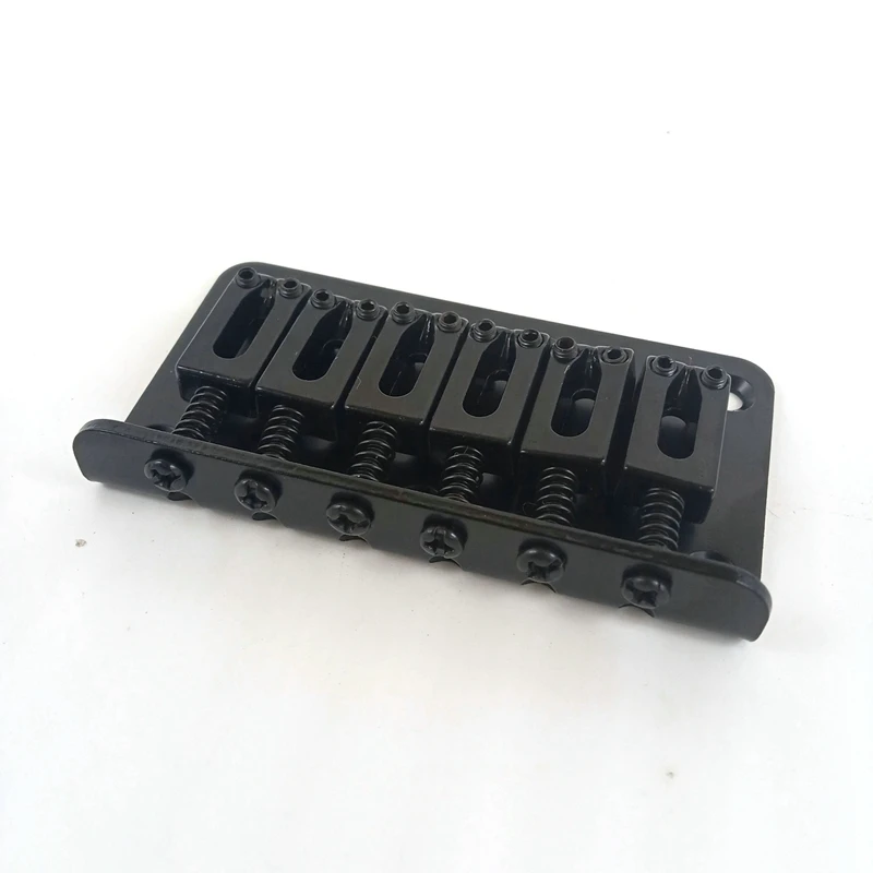 

Fixed Bridge 6 Saddle Electric Guitar Top Loading Bridge 78mm Chrome Guitar Accessories Electric Guitar Parts