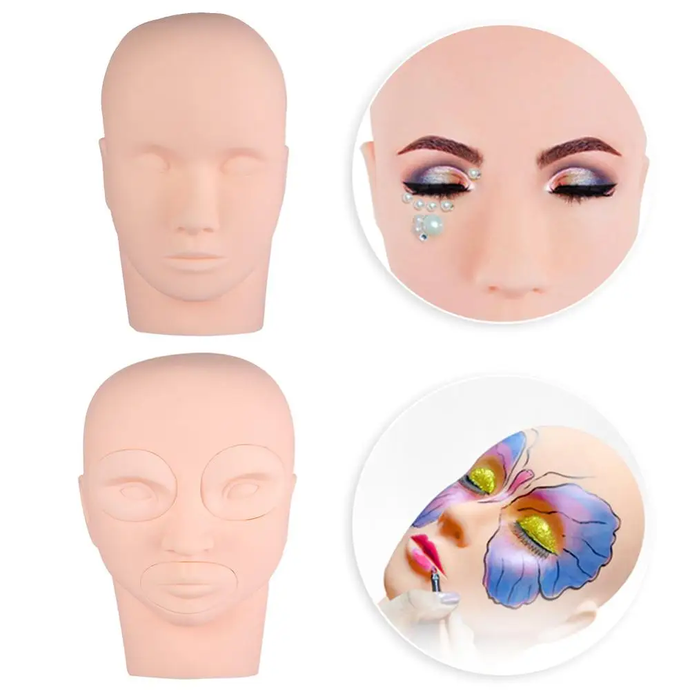 

Training Head Mold Tattoo Exercises for Beginner Head Model Semi-Permanent Makeup Practice Mannequin Head For Grafting Eyelash