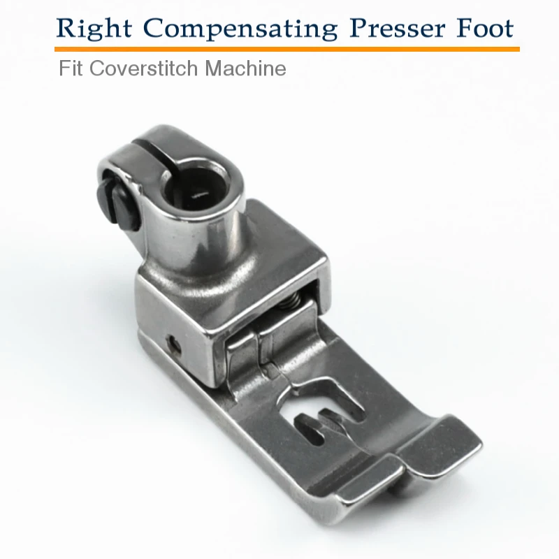 

Right Compensating Presser Foot For Coverstitch (Interlock) Sewing Machine Fit Pegasus W500 W600 Siruba F007 Yamat VC2700 5.6mm