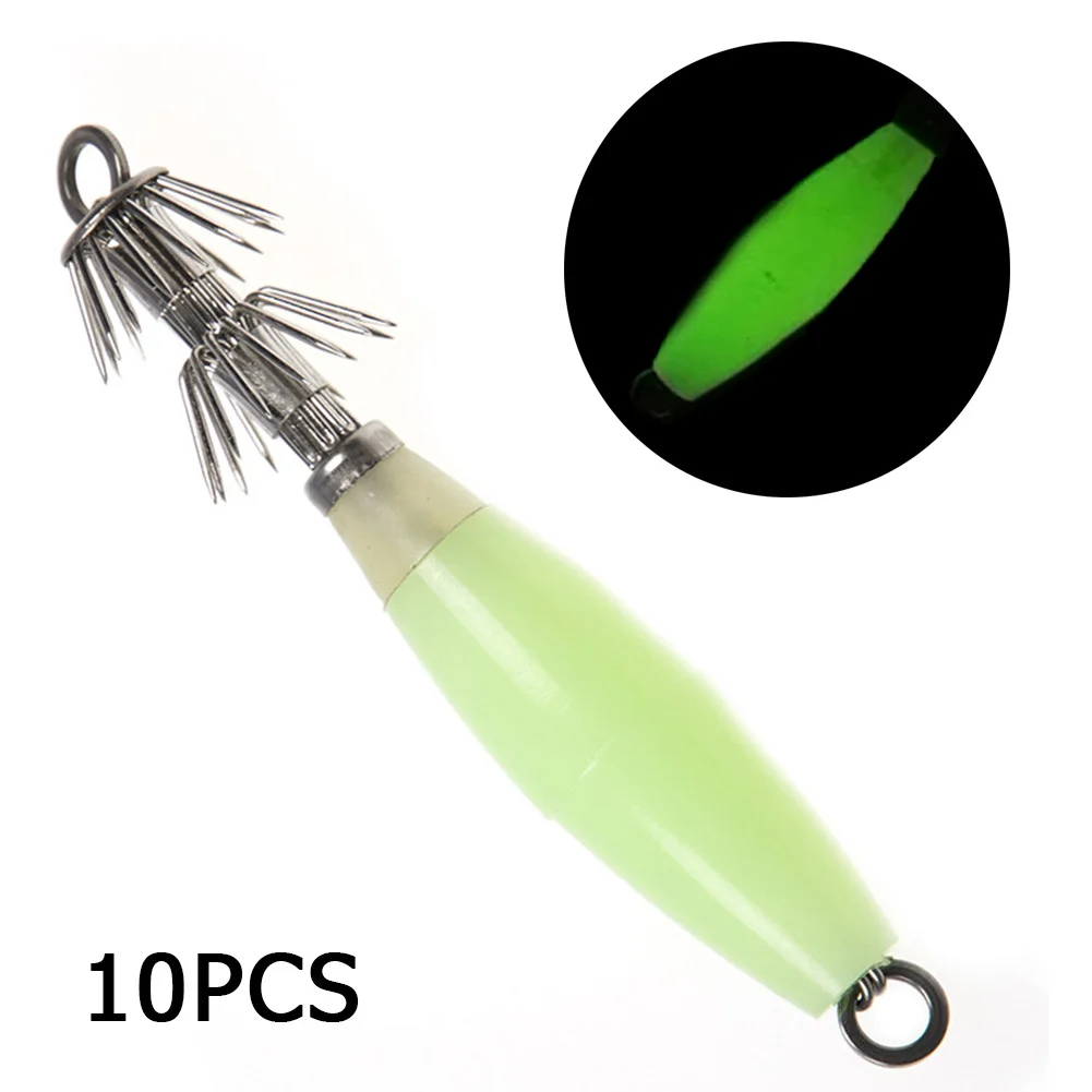 

Luminous Fishing Lures Baits Squid Jigs Hooks Fishing Lure Hook Bait Fishhook Tackle Artificial Bait Warped Bass Isca Swimbait