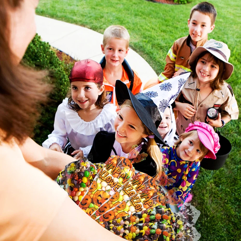 50 шт. пакеты для конфет в виде тыквы летучей мыши | Дом и сад