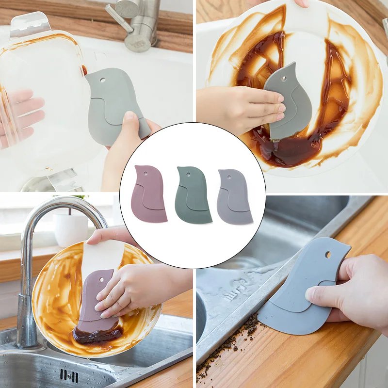 

Multi-function Kitchen Baking Tool Scraper Oil Plate Scraping Oil Scraper Cleaning Tool Kitchen 1pc Cute Cartoon Soft Scraper