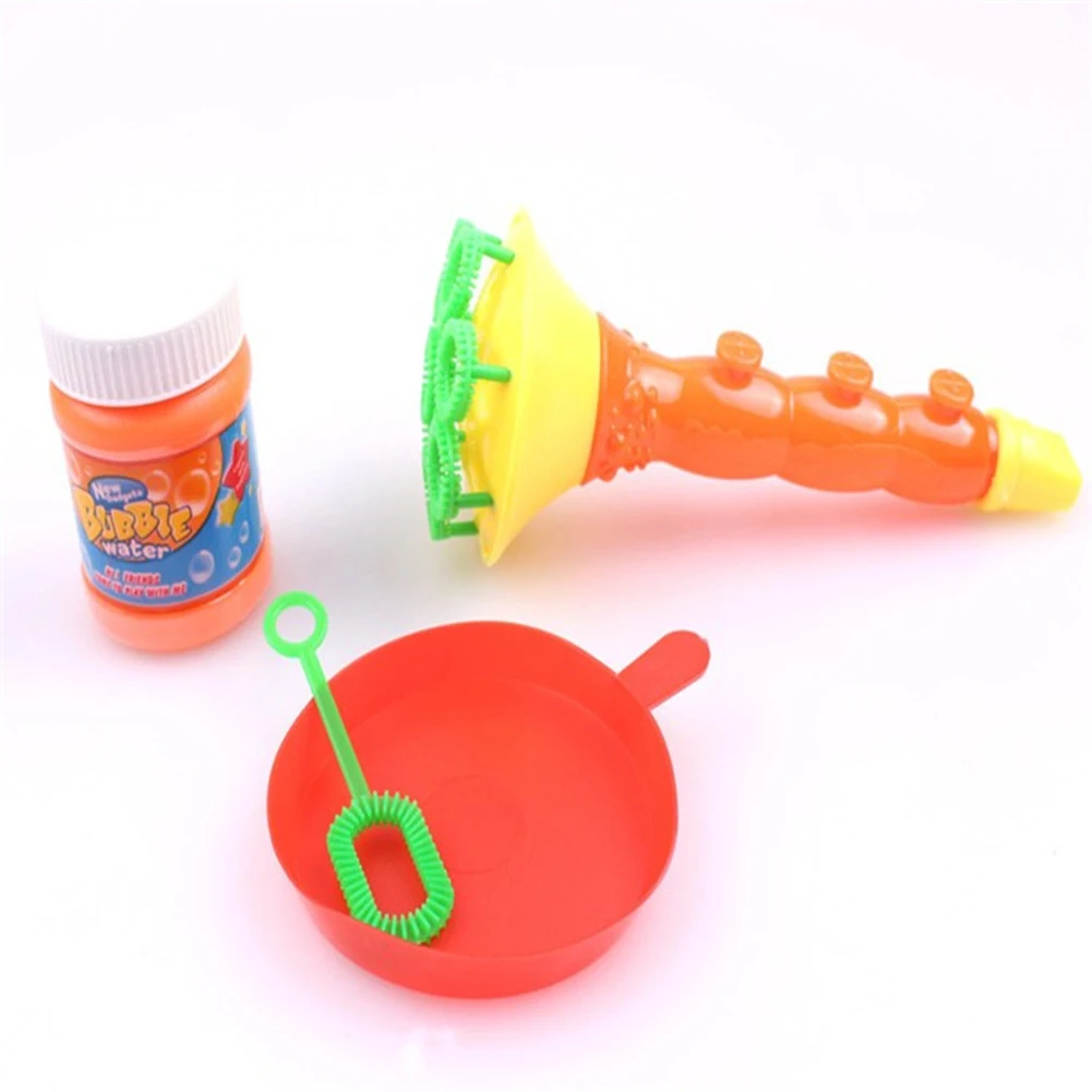 

Fun Multi-head Horn Blowing Bubble Toy Creative Bubble Gun Soap Blower Cartoon Bubble Maker Toys Color and Styles Random#38