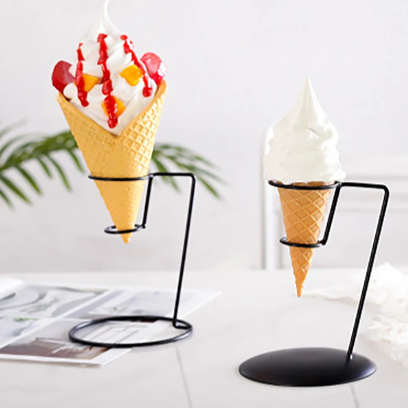 Reusable Restaurant Sushi Hand Rolls Sweets Shop Party Ice Cream Cone Holder Display Stand Birthday Wedding With Base Popcorn | Дом и сад
