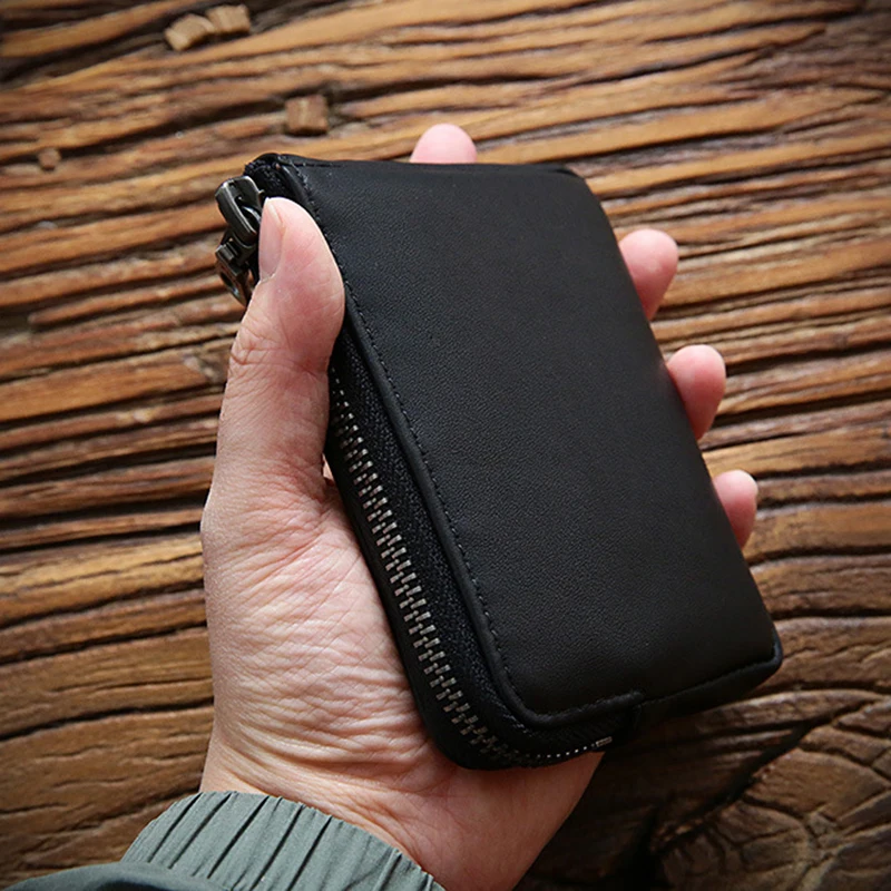 Кошелек из 100% натуральной кожи для мужчин и женщин винтажный Повседневный