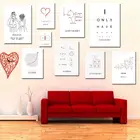 Индивидуальная Женская романтическая Картина на холсте для свадьбы, юбилея, искусство любви, Фреска для гостиной