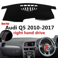taijs factory dust resistant anti uv leather car dashboard cover for audi q5 2010 2011 12 13 14 15 16 17 right hand drive