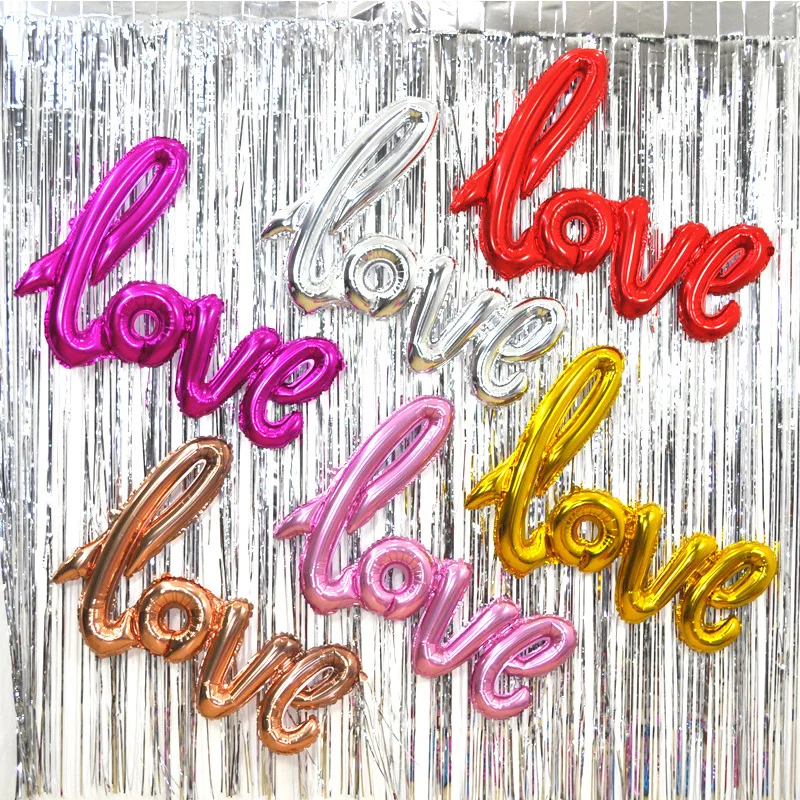 Цветной воздушный шар из алюминиевой пленки 106 см * 65 украшение для свадьбы отеля