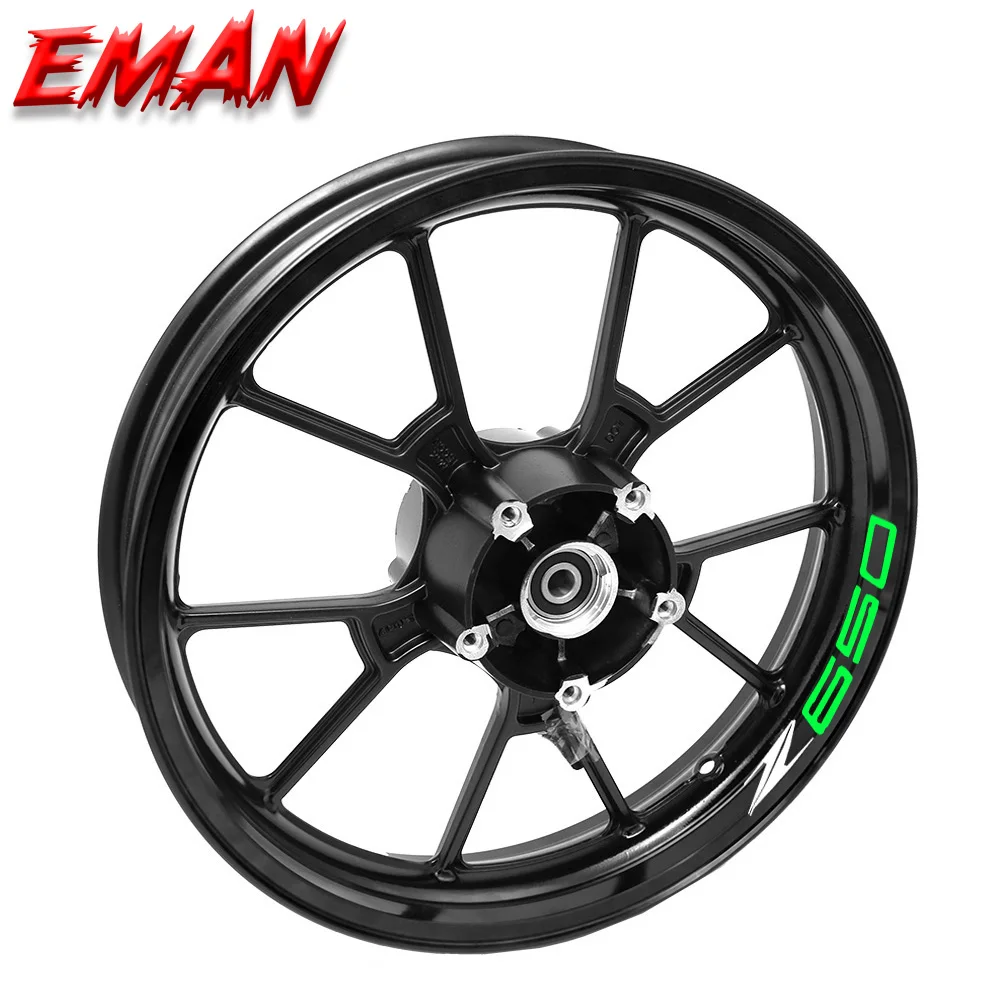 

For Kawasaki Z650 Z 650 Motorcycle Reflective Wheel Rim Stripe Decal Sticker Decorative stickers