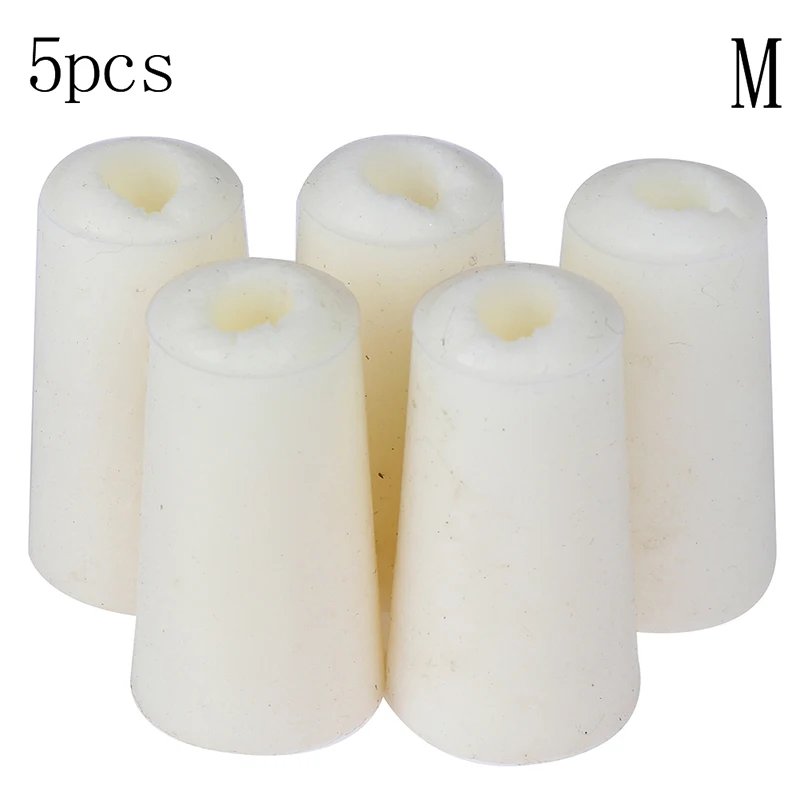 

5pcs Silicone Cap Laboratory Test Tube Plug Wine Plug Shut-closing Valve Hole Lab Supplies Chemical Teaching Supplies