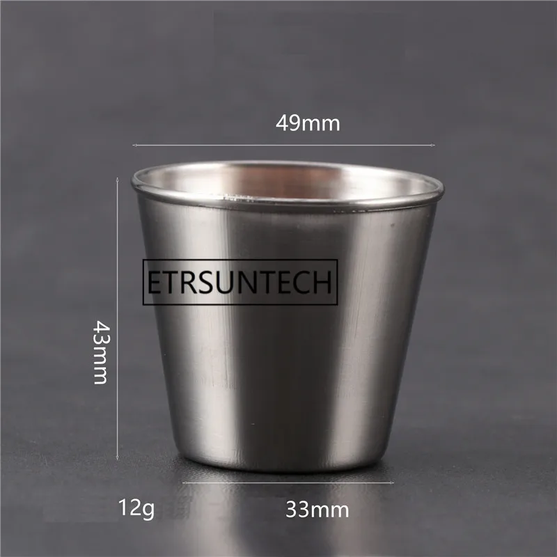 100 шт. маленькая миска для десертного соуса из нержавеющей стали|Соусники| |