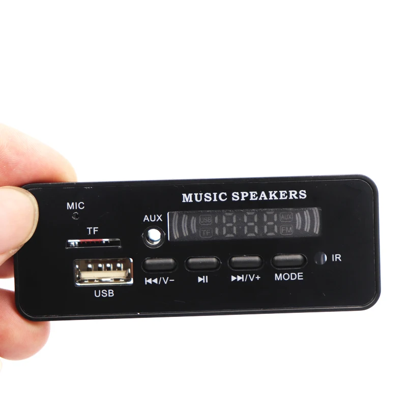 DC 12 В Bluetooth 5 0 MP3 WMA декодер плата аудио модуль USB TF FM радио AUX плеер Громкая связь для