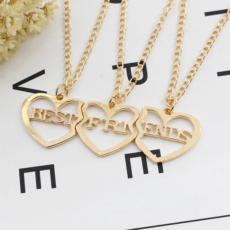 Best Friend комплект из 2 предметов модное ожерелье для пары BFF кулон добрый друг