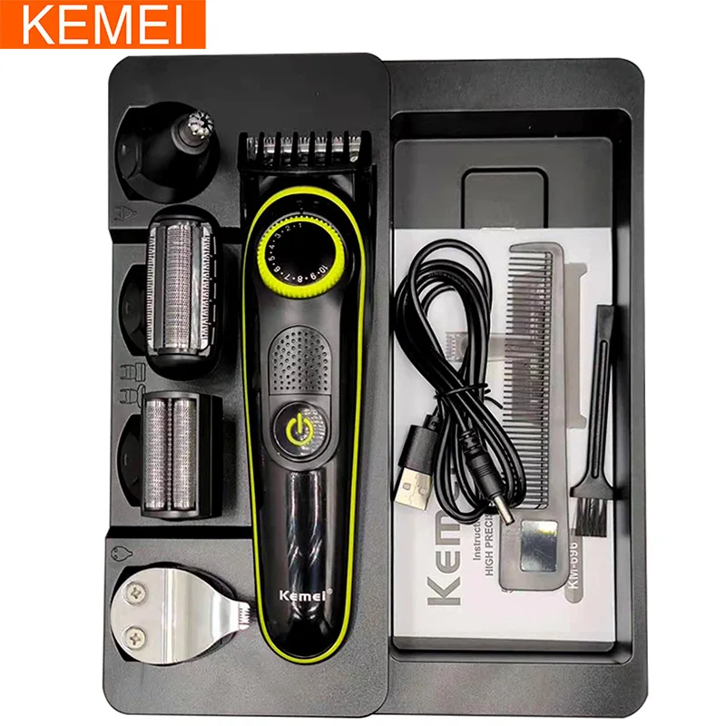 

Electric hair clipper multifunctional trimmer for men electric shaver for men's razor Nose trimmer Kemei Hair cutting machine 5