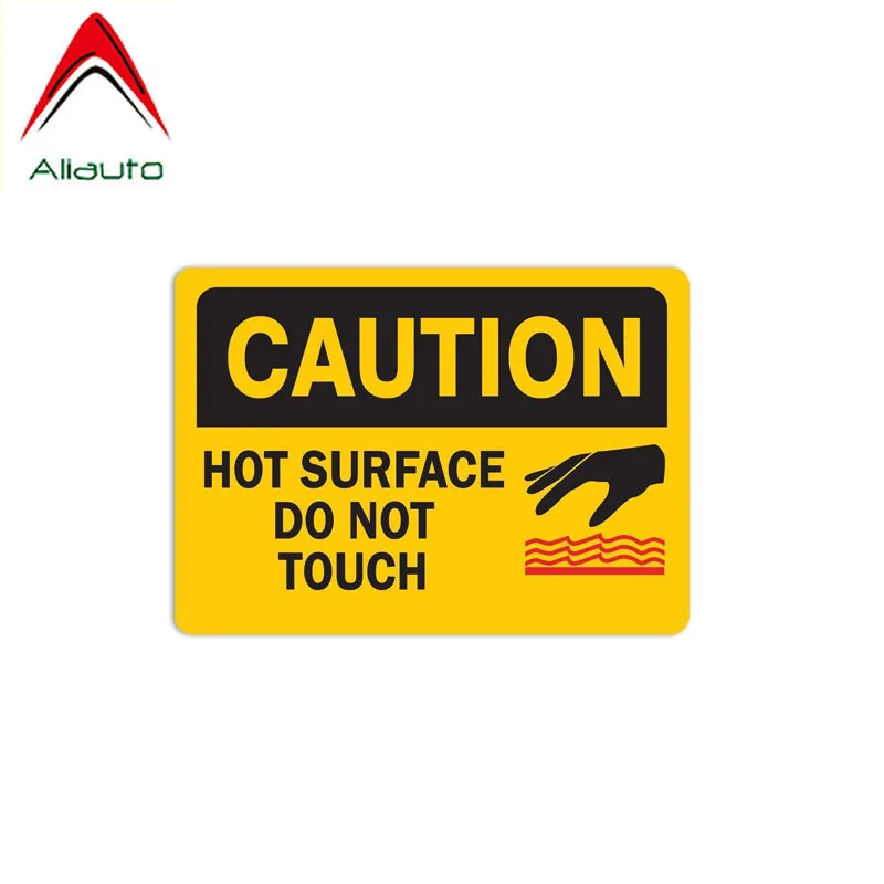 

Aliauto Personality Decoration Decal Caution Hot Surface Do Not Touch PVC Car Sticker Waterproof Sunscreen Anti-UV,15cm*11cm