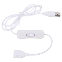 100cm usb 2 0 male to female extension data cable with onoff switch for usb led strips fan charger laptop desk lamp