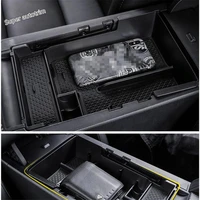 lapetus central control storage pallet armrest container box cover for mazda 3 2019 2021 black plastic accessories interior