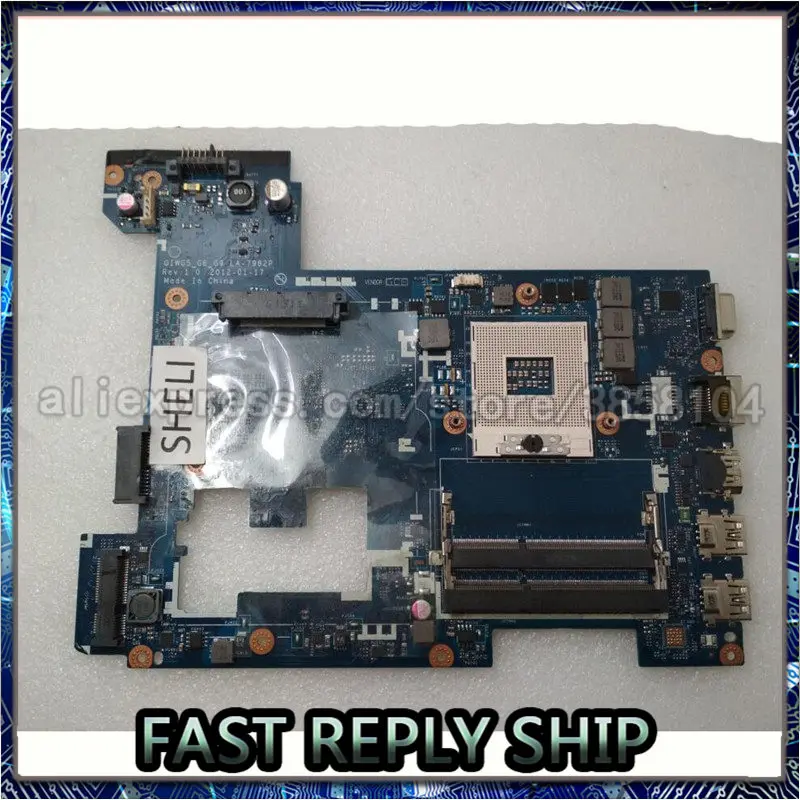 

SHELI For Lenovo G480 Motherboard LA-7982P QIWG5_G6_G9