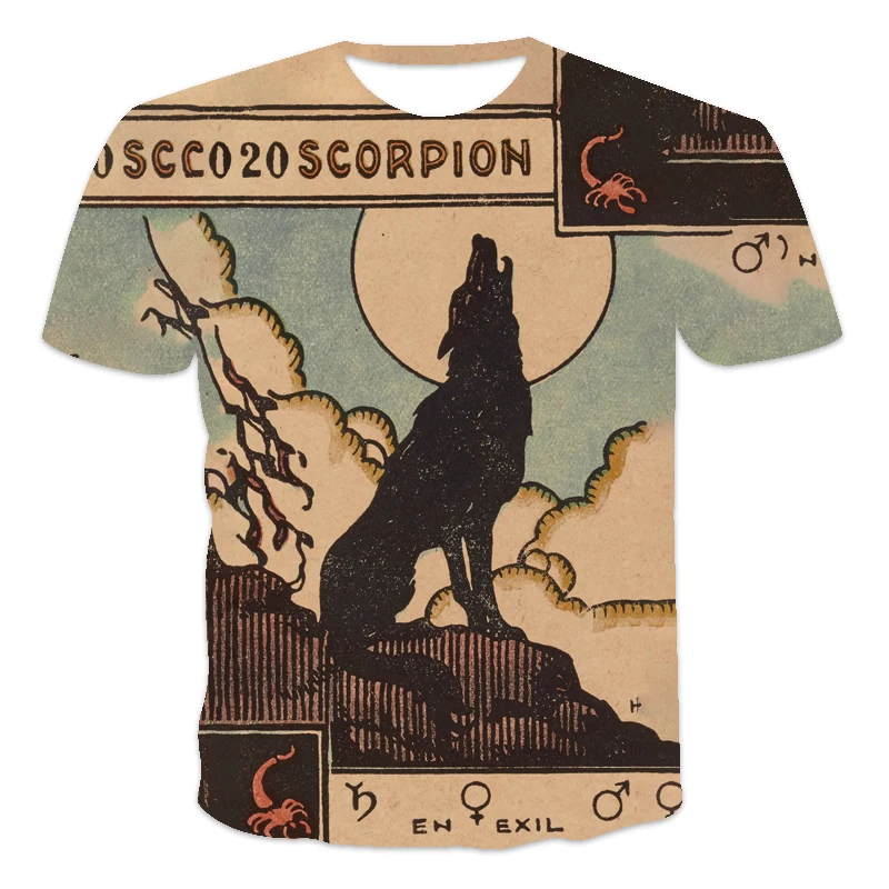 

2021 Summer new best-selling oversized loose men's T-shirt short-sleeved Tarot brand printed O-neck T-shirt