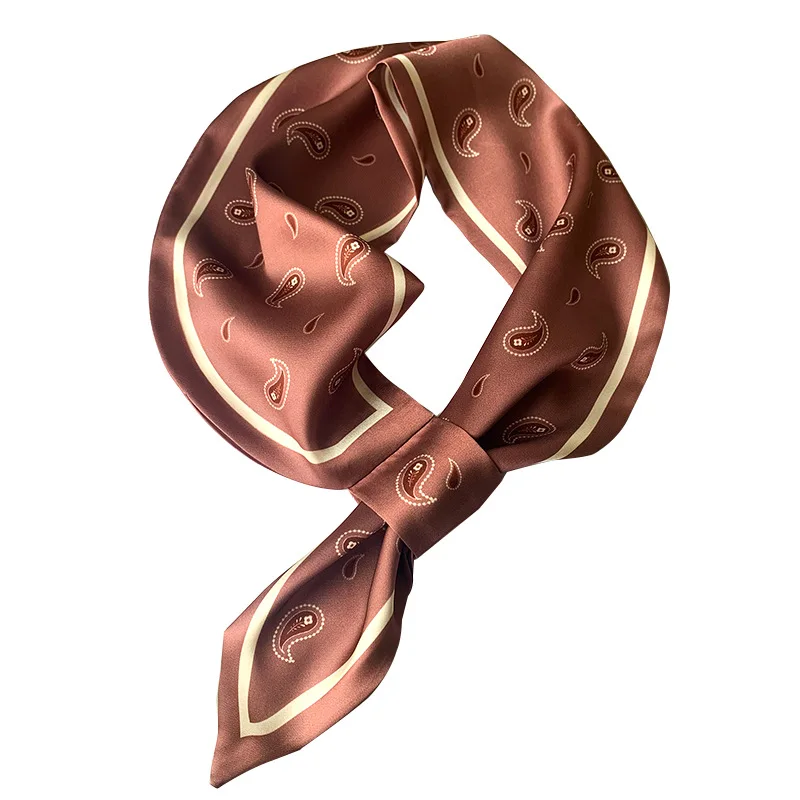

Fashion Popular Cashew Print Silk SQUARE SCARF Wrap Foulard Femme Handkerchief Bandana Office Small Neck Scarves Tie Neckerchief