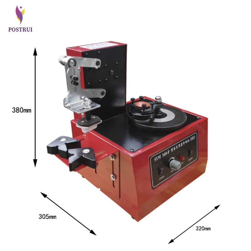SYM160 220V Environmental Desktop Electric Pad Printer Round Printing Machine Ink |