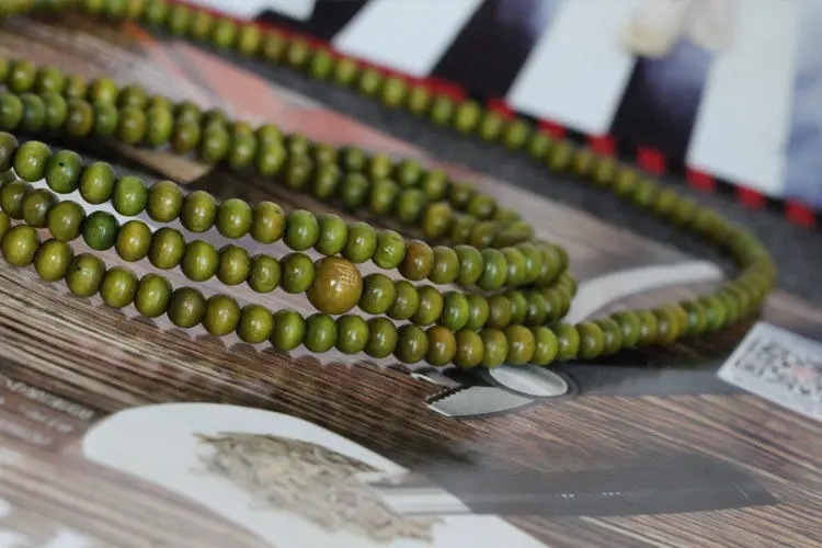 Тибетский буддизм 216 деревянные молитвенные бусы ожерелье Будды