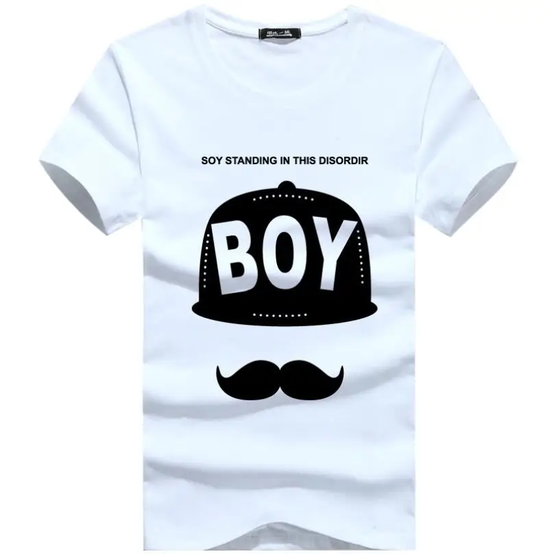 

2019New Brand Simple creative design Print cotton T Shirts Men's New Arrival Summer Style Short Sleeve Men t-shirt