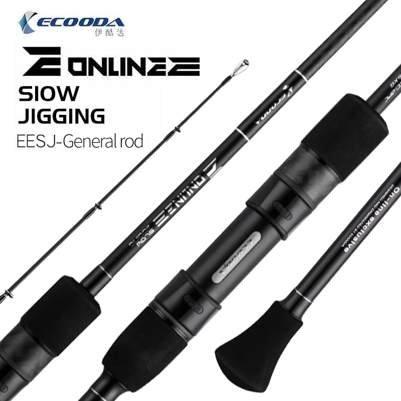 

ECOODA EESJ 1.85m 1.91m Slow Jigging General Rod 1/2 Section PE1.5-4 Lure WT 100-400g Carbon Rod FUJI Parts Spinning Casting Rod