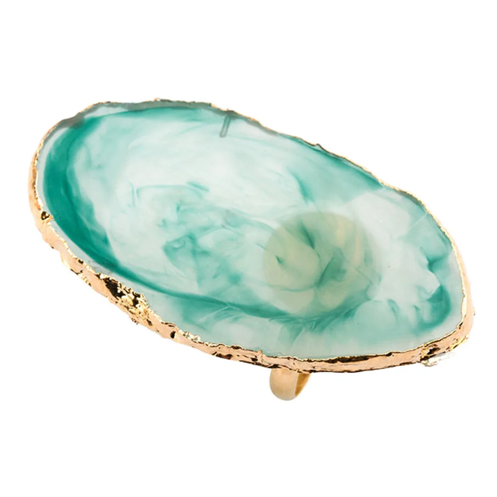 Полимерная Палитра для ногтей художественное кольцо на палец пластина держатель