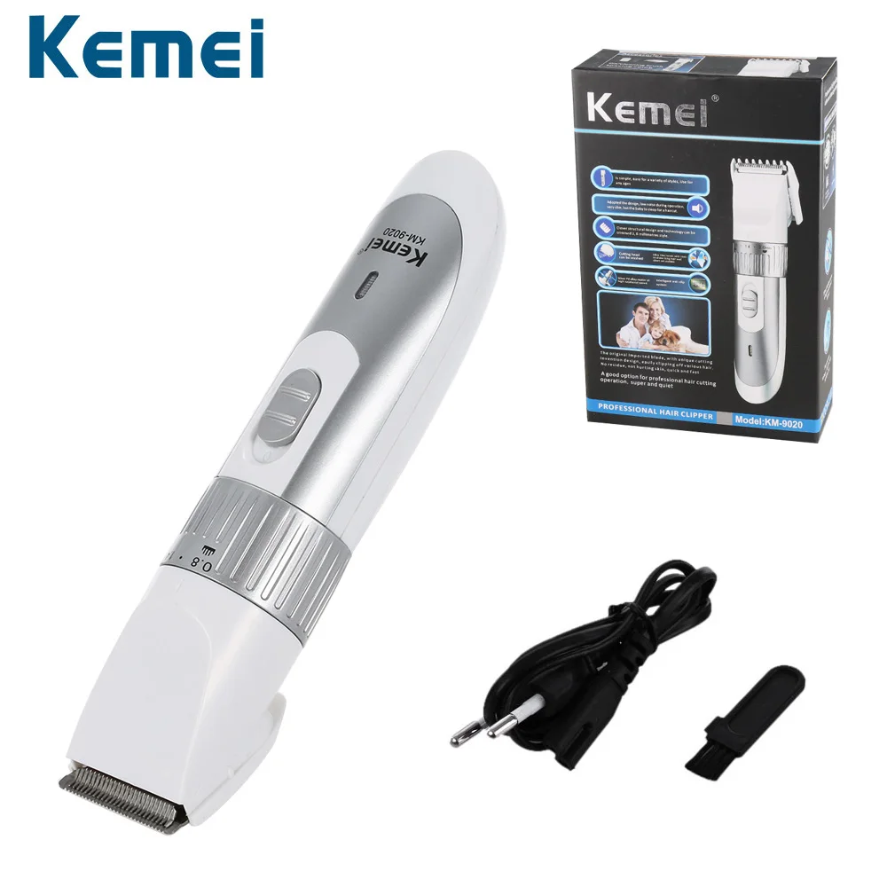 

KEMEI Men Electric Beard Hair Trimmer Clipper Rechargeable Stainless Blade Razor Battery Hair Cutting Machine KM-9020