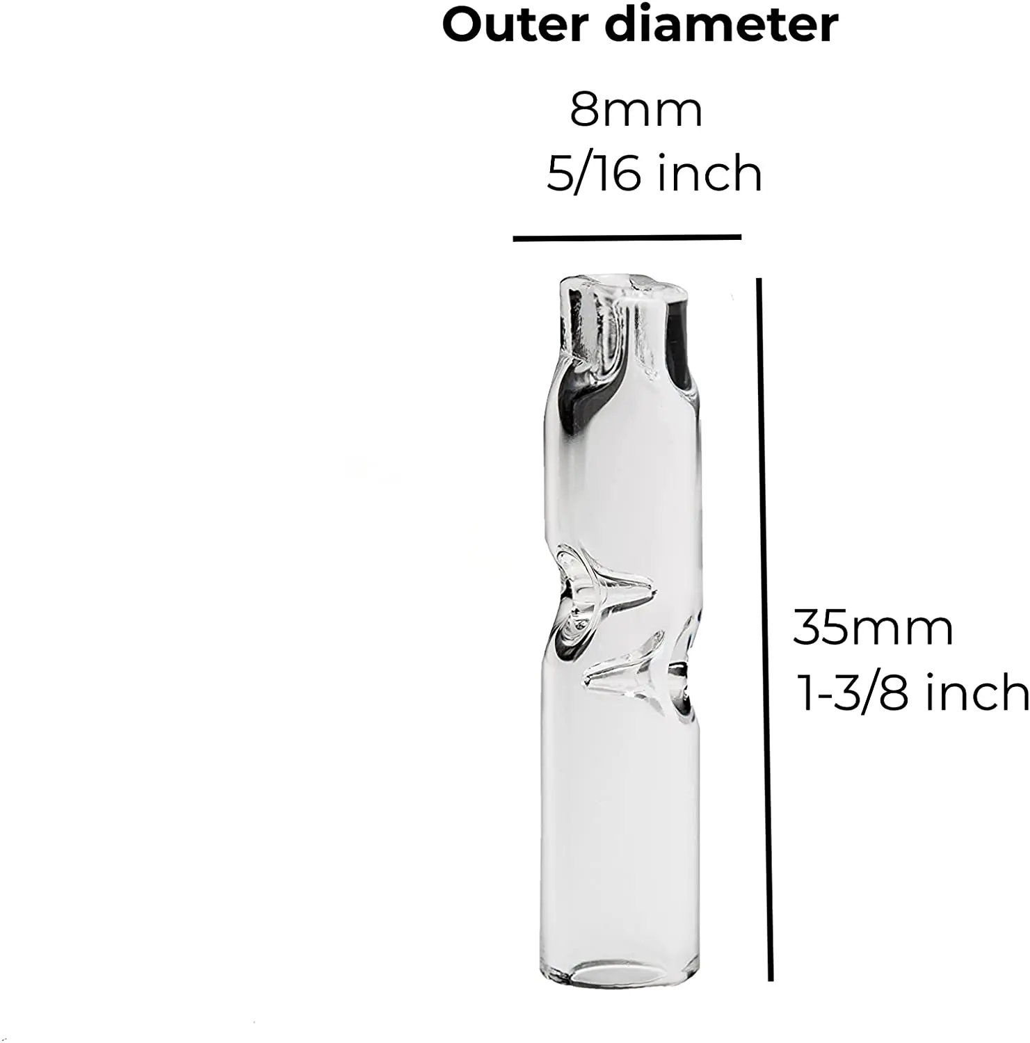 Наконечники для стеклянного сигаретного фильтра Премиум-Качества-упаковка из 10