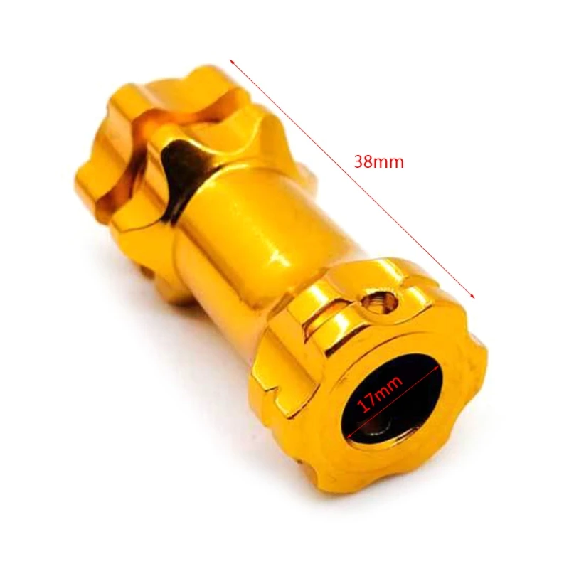 

4pcs/set 17mm Metal Hexagon Wheel Hub Extension Adapter Coupler for 1/8 RC Car