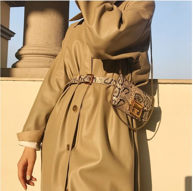 Забавная сумка для женщин однотонная черная поясная через плечо в стиле ретро со