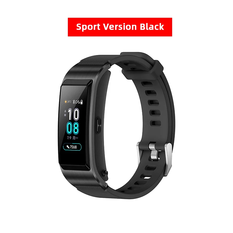 Sport Black HUAWEI TalkBand B5 Talk Band B5 Bluetooth Смарт-браслет спортивные браслеты 1,13 ''сенсорный AMOLED экран телефонный звонок наушник ремешок - Цвет: Sport Black
