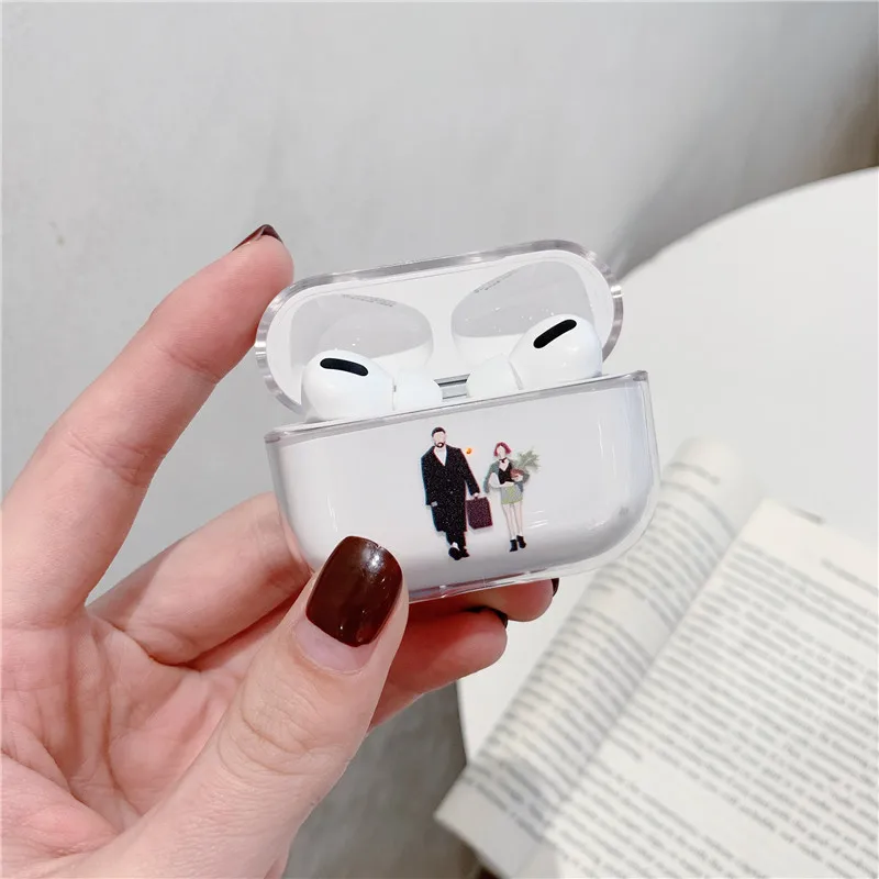 for AirPods pro 05 Милые, Мультяшные, прозрачные чехол для AirPods pro Чехол Bluetooth наушники защитный жесткий чехол для Air pods 2 3 чехол для зарядки - Цвет: for AirPods pro 05