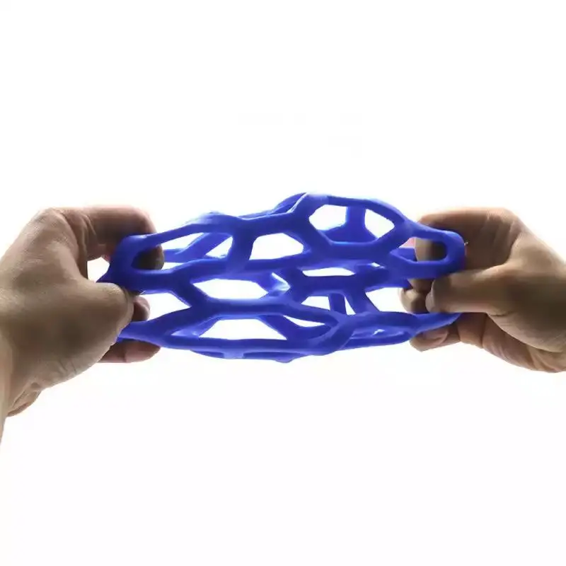 

Dog Chew Toy Natural Rubber Puzzle Ball Dog Geometric Safety Toys Ball for Small Medium Large Dogs Playing Pet Training Supplies