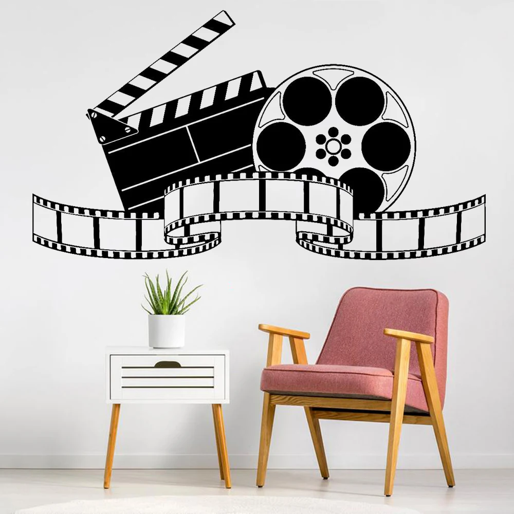 

Filming Vinyl Wall Decal Artistic Cinema Film Movie Wall Stickers Bedroom Living Room Vintage Home Decoration Accessories Y599