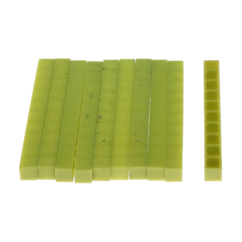 

10pcs Montessori Maths 1-10cm Counting Sticks Children Early Toy Green