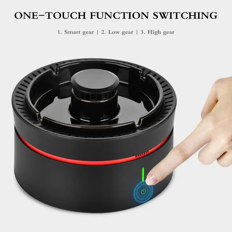 USB зарядка зажимов интеллигентая (ый) очиститель воздуха пепельница дыма