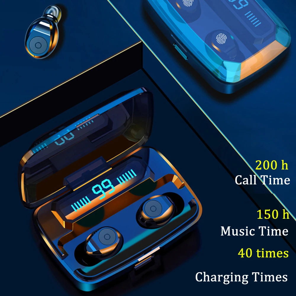 Bluetooth 5 0 настоящие беспроводные наушники вкладыши водонепроницаемые с